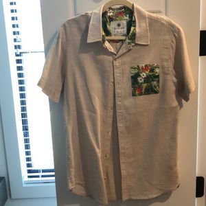 Beige button down